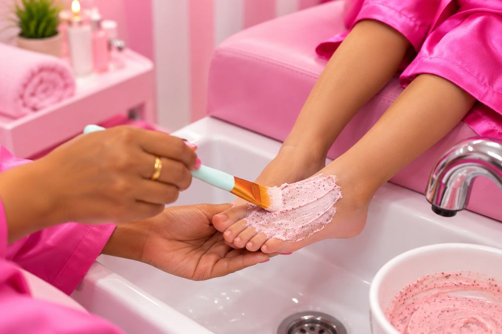 Feet scrub at The Spa